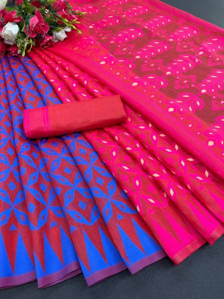 Jamdani Traditional Cotton Silk Durga Puja Special Saree Catalog